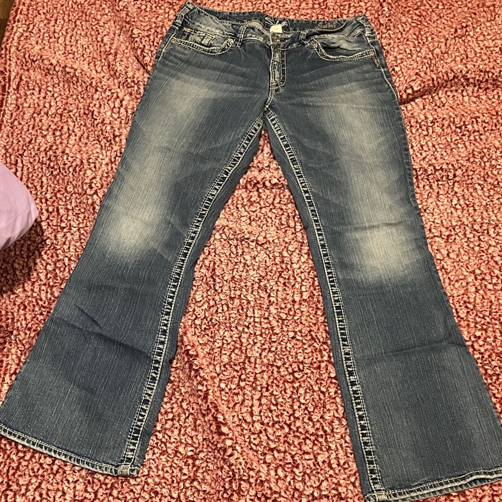 Silver Jeans Women's Flare Blue Denim